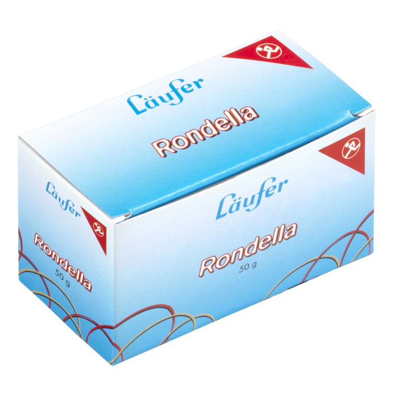 Läufer Élastiques RONDELLA, rouge, 150 × 4 mm, 50 g