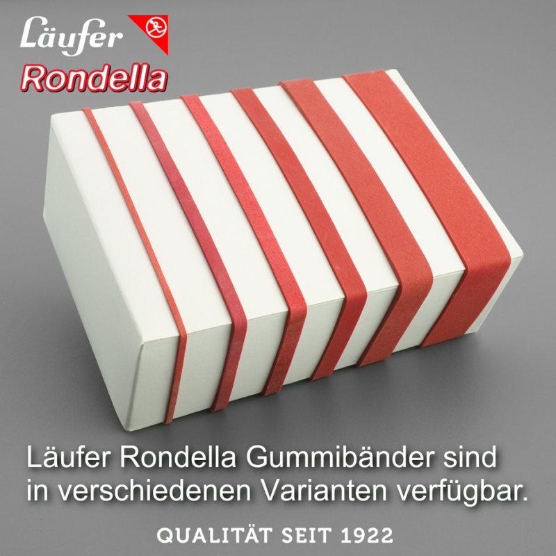 Läufer Élastiques RONDELLA, rouge, 150 × 4 mm, 50 g