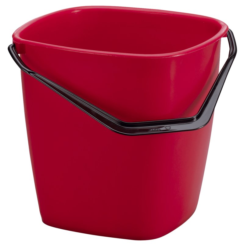 DURABLE seau de nettoyage BUCKET rectangulaire, rouge, 9,5 litres