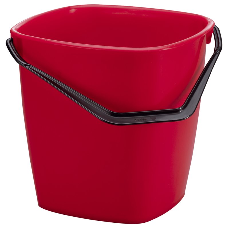DURABLE seau de nettoyage BUCKET rectangulaire, 14 litres, rouge