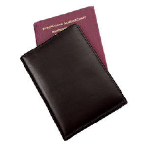 Alassio reispashoes RFID Document Safe nappaleder zwart