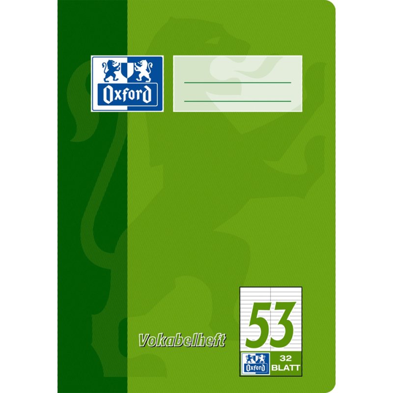 Oxford vocabulary notebook A5, lined, 90 g/m² paper
