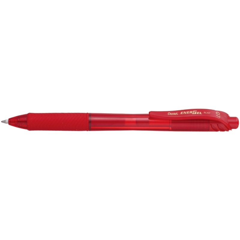 Pentel Stylo-gel liquide EnerGel-X BL107, rouge, 0,35 mm