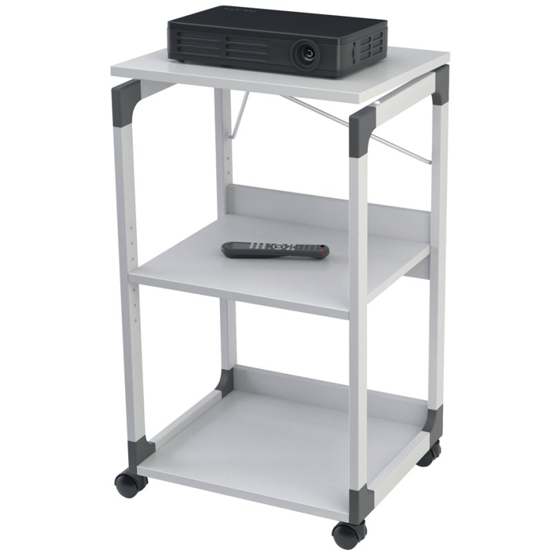 DURABLE chariot mobile pour projecteur, 3 plateaux, gris