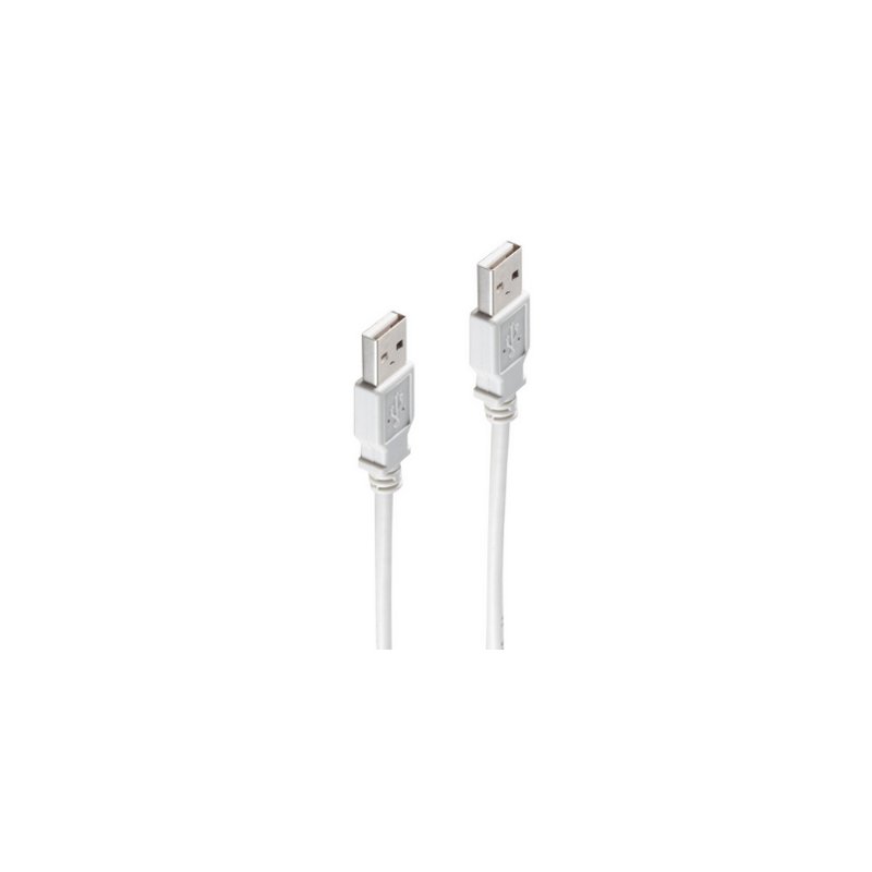 shiverpeaks Câble USB 2.0 A mâle vers A mâle, gris, 1 mètre