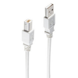 shiverpeaks USB 2.0 kabel A-stekker - B-stekker, grijs, 0,25 m
