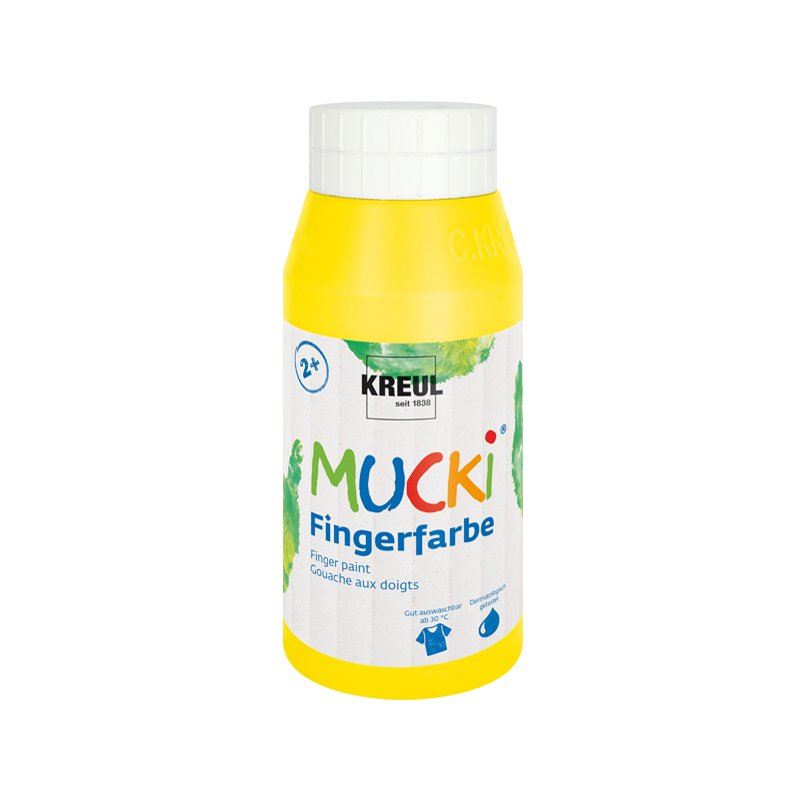 KREUL peinture au doigt Mucki, blanc, 750 ml