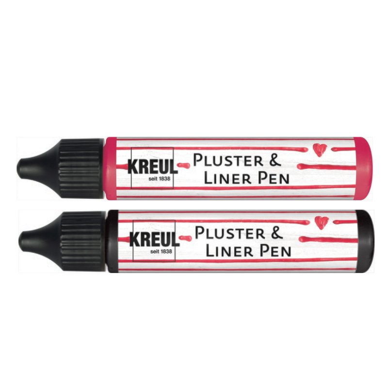 KREUL Stylo Puffy Liner, menthe, 29 ml, effet 3D