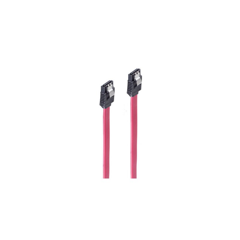 shiverpeaks SATA cable, red, 7-pin, 0.5 metre, 300 MB/s