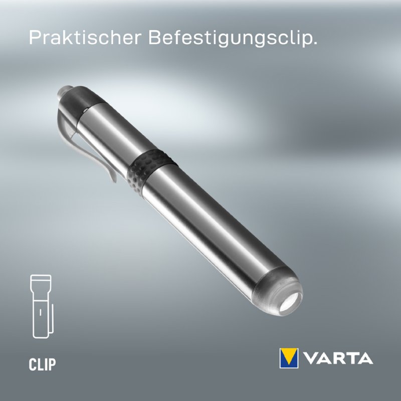 VARTA LED zaklamp pen light 1AAA, aluminium behuizing, inclusief batterij