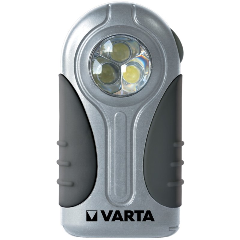 VARTA zaklamp LED Silver Light, 3×5 mm LED, zilver, inclusief 3×AAA batterijen