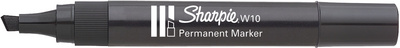 Sharpie permanente marker W10, wigvormige punt, zwart, 1,5-5,0 mm