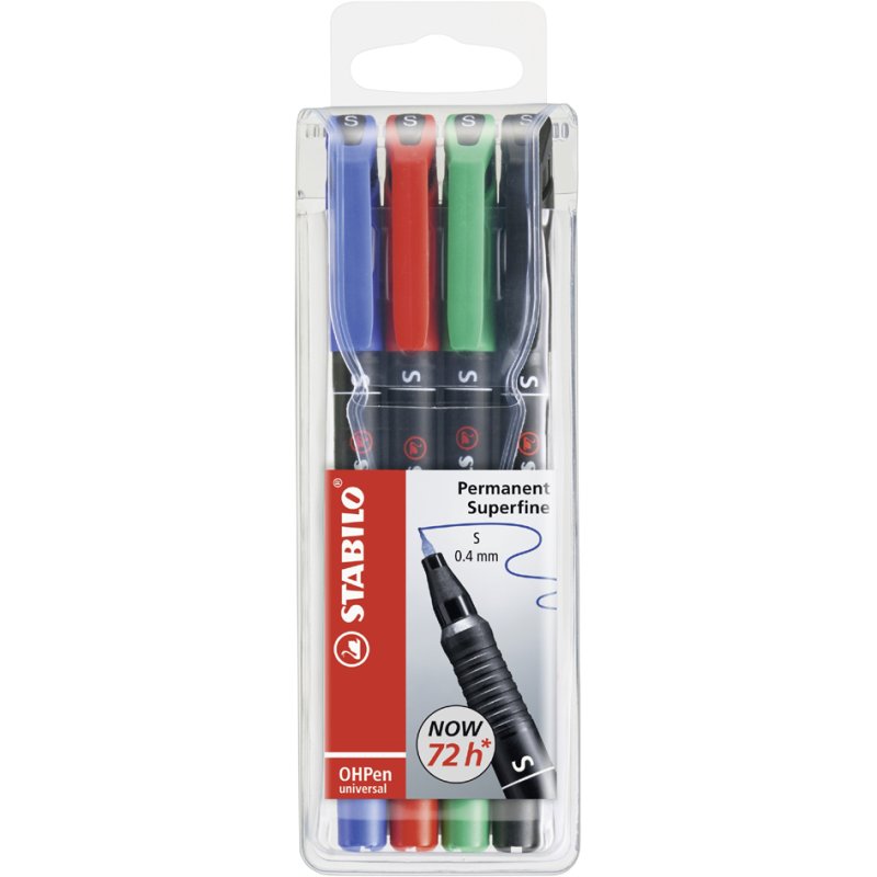 STABILO ensemble marqueurs permanents, 8 pièces en étui, 1,0 mm