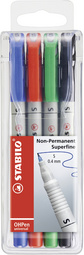 STABILO overhead markers set, non-permanent, 8 stuks, meerdere kleuren