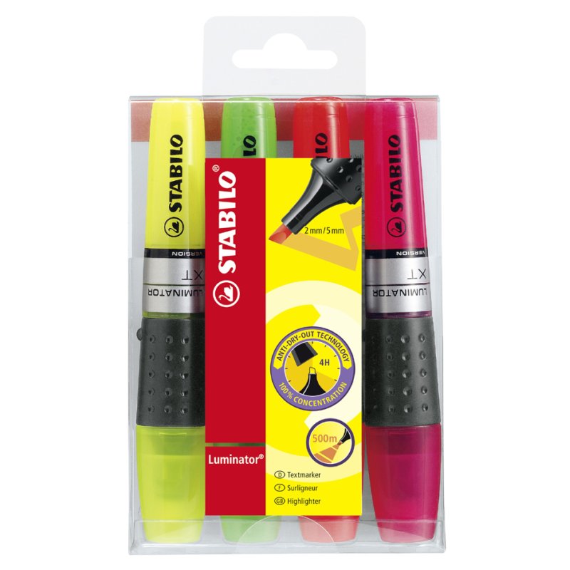 STABILO surligneurs LUMINATOR, 6 pièces, étui PET