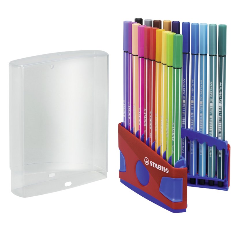 STABILO feutres Pen 68, 20 couleurs, 1,0 mm