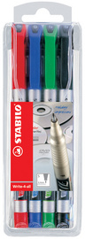 STABILO permanente marker Schrijf-Voor-Alles, 1,0 mm, 4 kleuren, 4 stuks