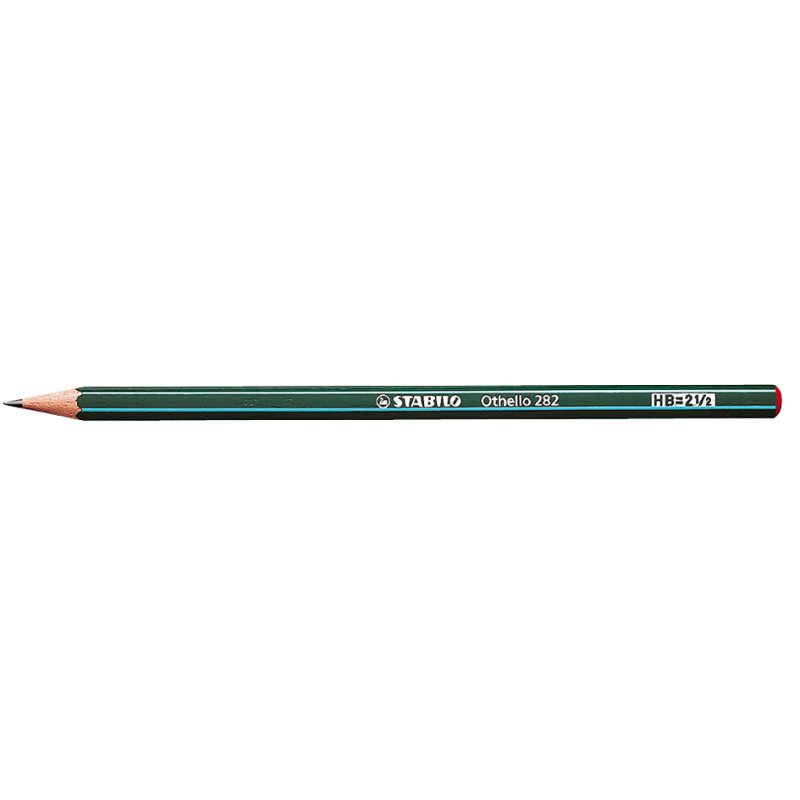 STABILO crayon Othello, 2B, laqué vert, 2,2 mm