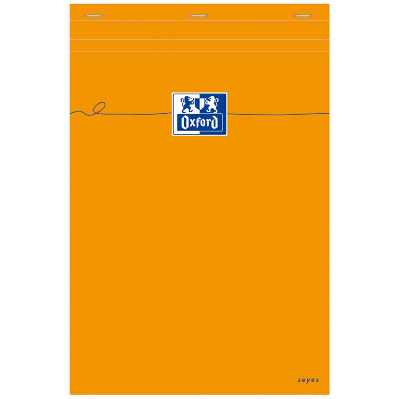 Oxford bloc-notes A4, ligné français, orange, 80 feuilles