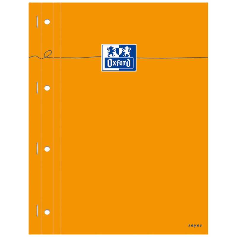 Oxford bloc-notes A4, ligné, orange, 80 feuilles