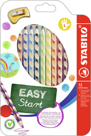 STABILO kleurpotloden EASYcolors R, driehoekig, rechtshandig, 12 stuks