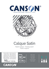 CANSON transparantpapierblok, A4, 90 g/m², 50 vel