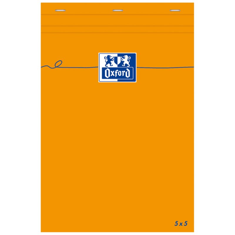 Oxford bloc-notes A7, quadrillé, orange, 80 feuilles