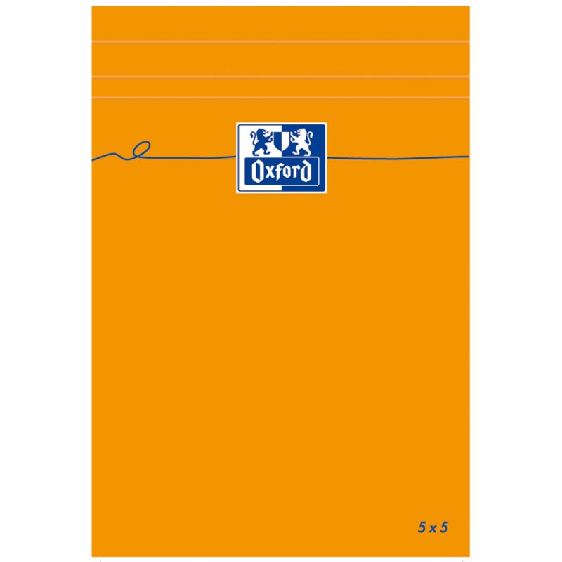 Oxford bloc-notes, 110 × 170 mm, quadrillé, orange
