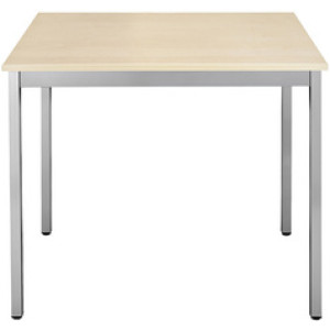 SODEMATUB bijzettafel 140DREA, halfrond, esdoorn/alu, 1400 mm
