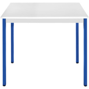 SODEMATUB bijzettafel 120DRGBL, halfrond, lichtgrijs/blauw, 1200 mm