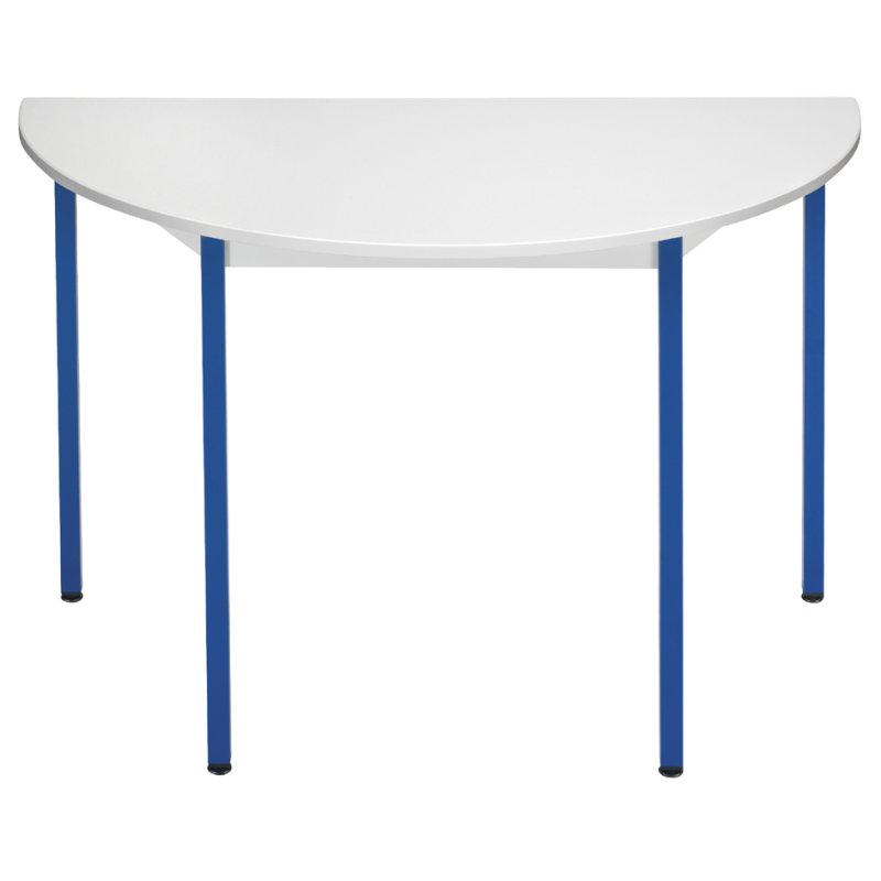 SODEMATUB bijzettafel 120DRGBL, halfrond, lichtgrijs/blauw, 1200 mm