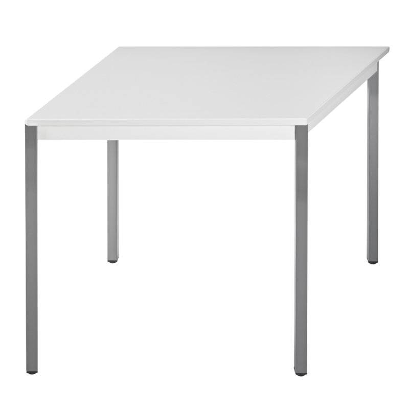 SODEMATUB bijzettafel 126TGG, trapeziumvormig, lichtgrijs, 1200×600×740 mm