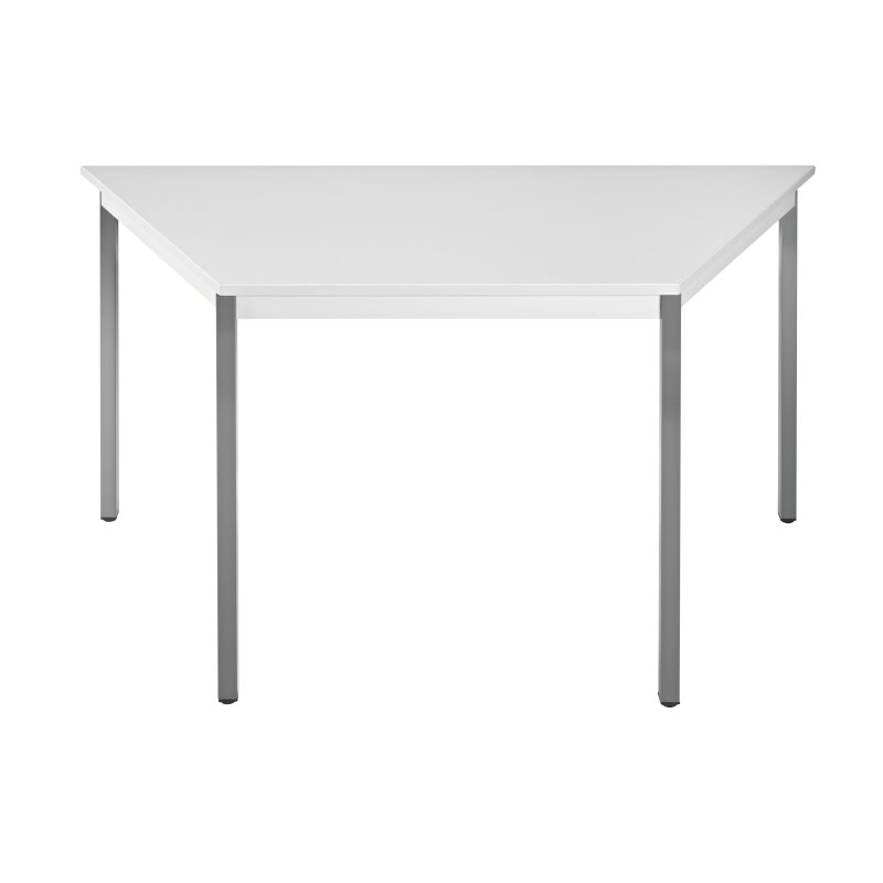 SODEMATUB bijzettafel 126TGG, trapeziumvormig, lichtgrijs, 1200×600×740 mm