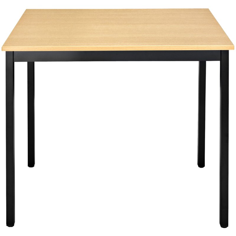 SODEMATUB bijzettafel 120DRHN, halfrond, beuken/zwart, diameter 120 cm