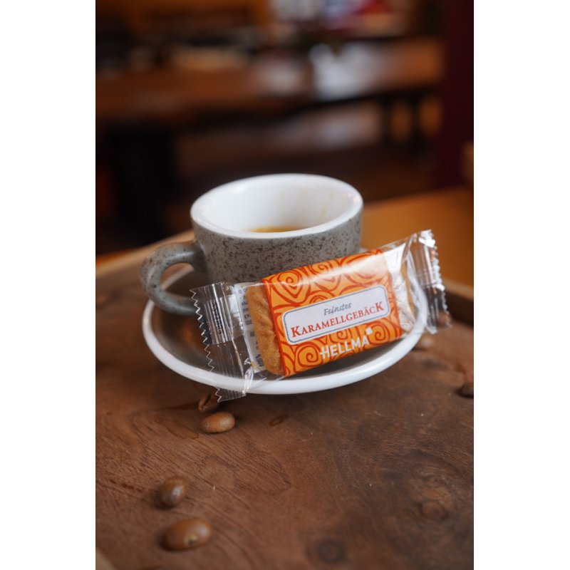 HELLMA Belgian caramel biscuits, individually wrapped, 300 pieces à 6 g