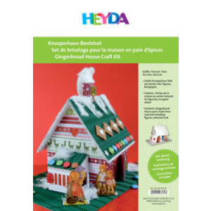 HEYDA knutselset knapperhuisje, wit karton, 320×220×224 mm
