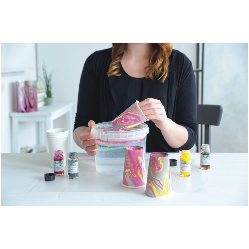 KREUL peinture marbrée Magic Marble, magenta, 20 ml