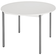 SODEMATUB universele tafel 80ROGG, rond, diameter 800 mm, lichtgrijs