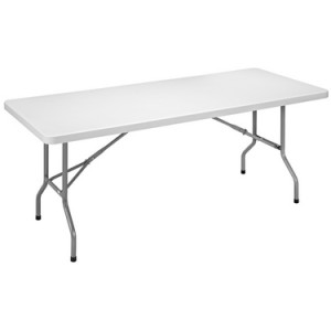 SODEMATUB klaptafel YCZ-183, polyethyleen blad, lichtgrijs, 183×76×74 cm