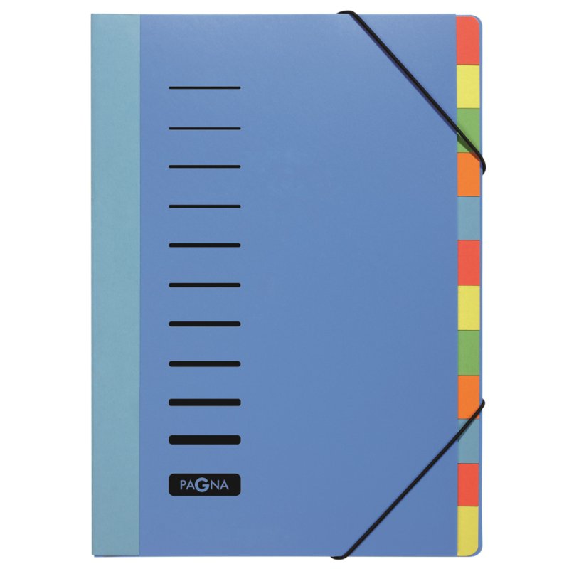 PAGNA trieur DeskOrganizer Lucy Colors, 7 parties, A4, bleu