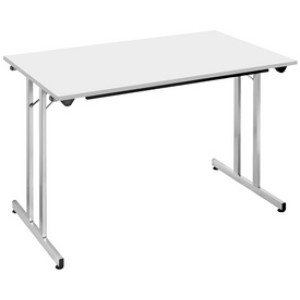 SODEMATUB klaptafel TPMU127HA, beuken, 1200 × 700 mm, aluminium onderstel