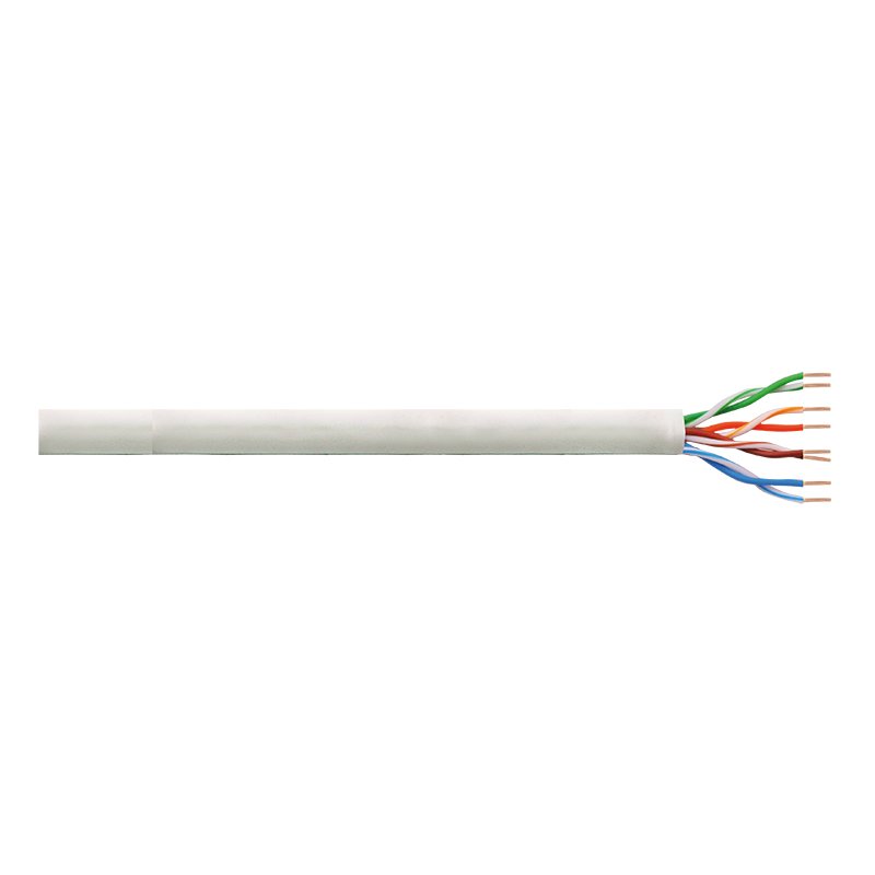 LogiLink Câble réseau Cat 6 U/UTP, gris clair, 100 mètres