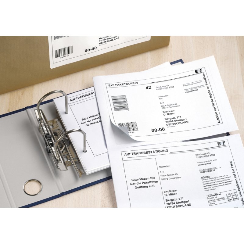 HERMA verzendlabels en postkwitantie SPECIAL, 182×130 mm, wit, 25 stuks
