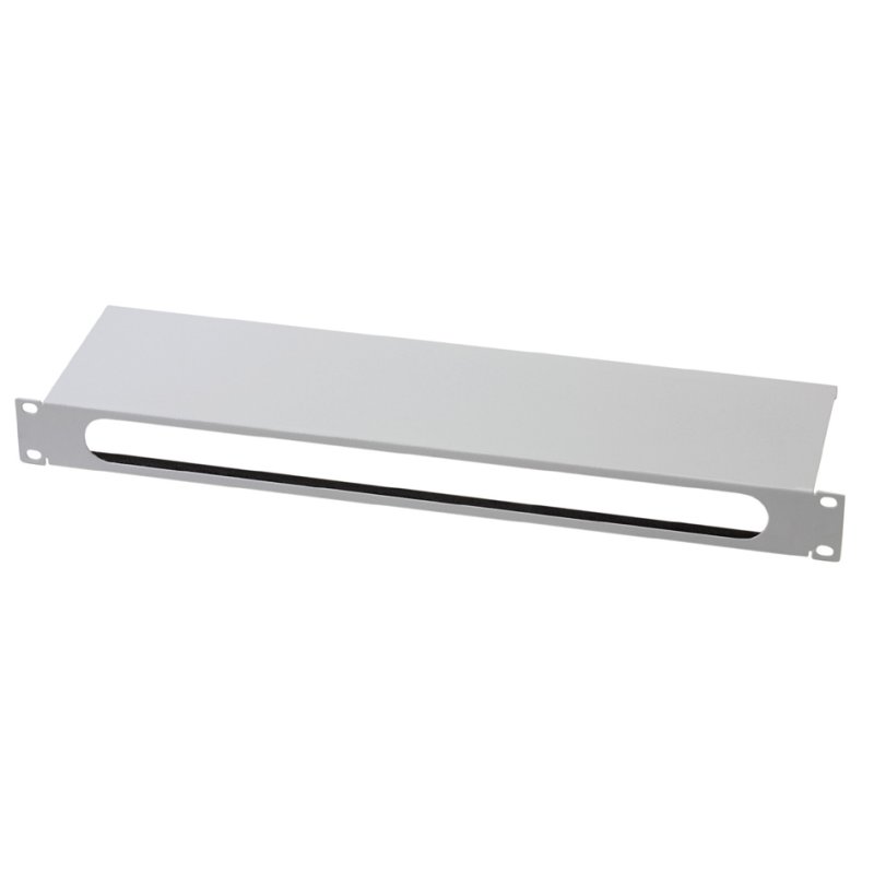 DIGITUS panneau de connexion armoires réseau, 1 HE, gris clair RAL7035, tôle d'acier