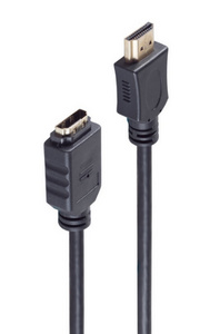 shiverpeaks HDMI verlengkabel, zwart, 0,25 m, High Speed with Ethernet