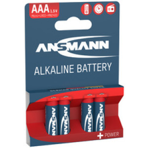 ANSMANN alkaline batterijen AAA, 4 stuks