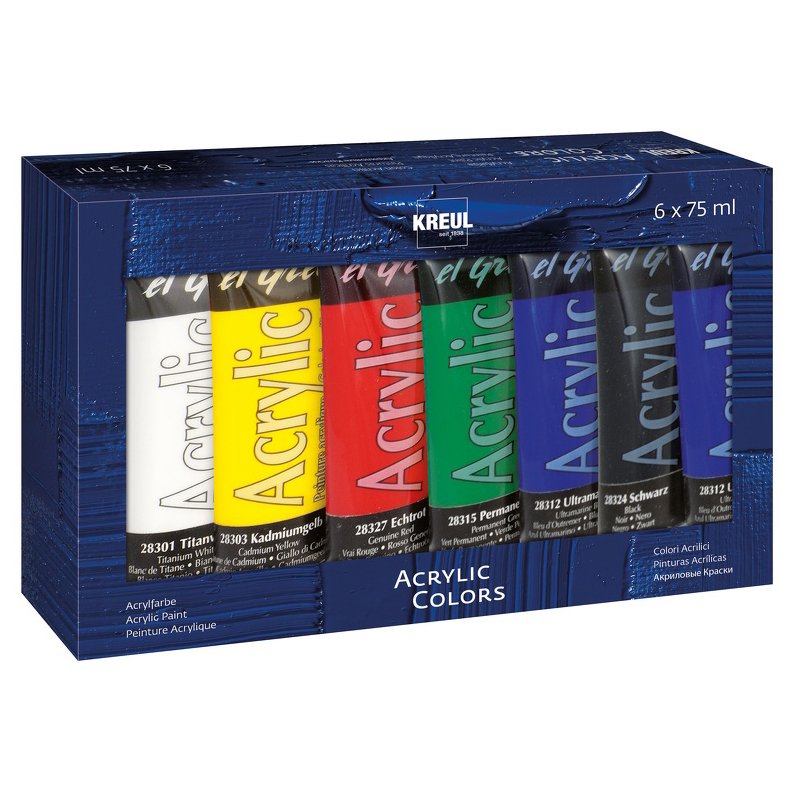 KREUL acrylverf el Greco, 75 ml, set van 6