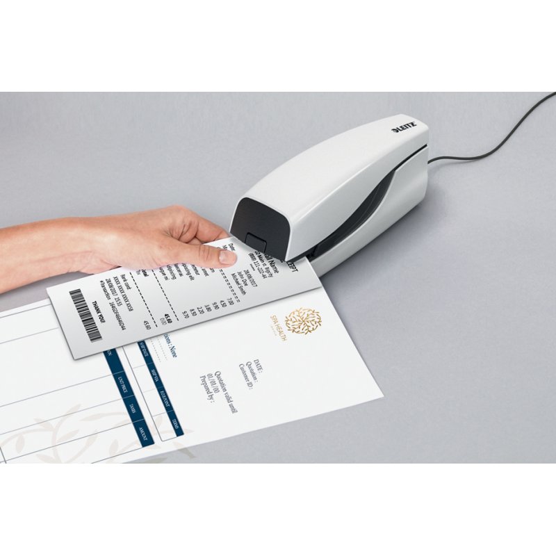 LEITZ agrafeuse électrique Nexxt grand, blanc nacré, 20 feuilles