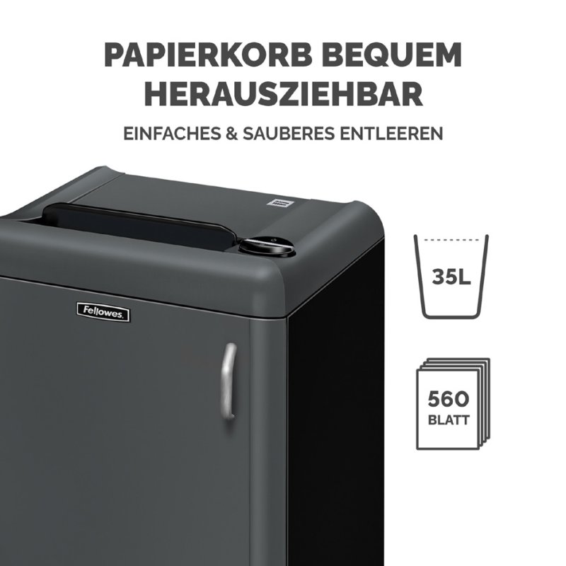 Fellowes papiervernietiger Fortishred 1050HS, P-7, 4 vel, 35 liter