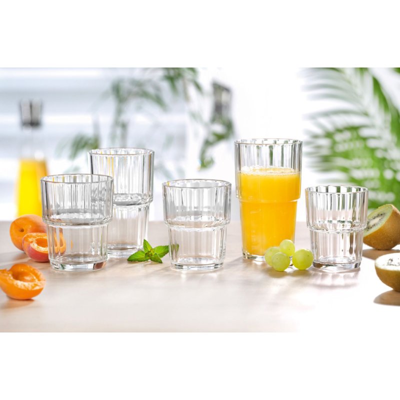Esmeyer Arcoroc verre à boire NORVEGE, 0,20 litre, verre trempé, 6 pièces